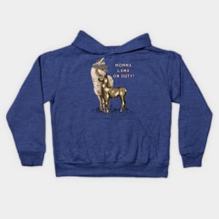 Momma Lama on Duty! Kids Hoodie